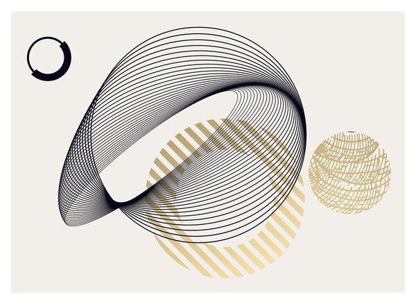 Obraz - Geometrické tvary N⁰3 (70x50 cm)