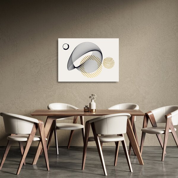 Skleněný obraz - Geometrické tvary N⁰3 (70x50 cm)