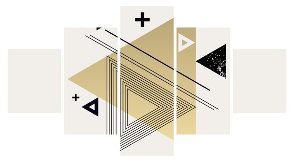 Obraz - Geometrické tvary N⁰4 (125x70 cm)
