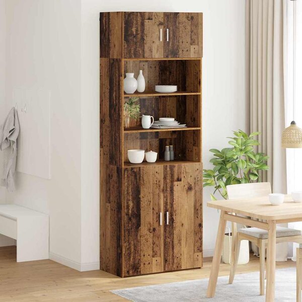 Úložná skříňka Staré dřevo 80 x 42,5 x 225 cm Kompozitní dřevo 3402818