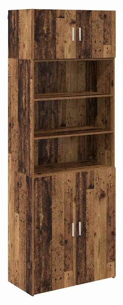 Úložná skříňka Staré dřevo 80 x 42,5 x 225 cm Kompozitní dřevo 3402818