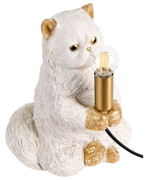 Stolní lampa Kočka YOKO Bílá