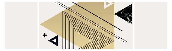 Obraz - Geometrické tvary N⁰4 (170x50 cm)