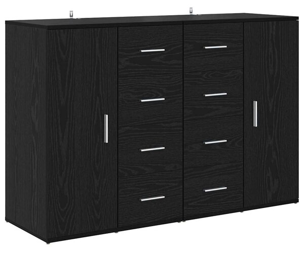 Konzole CORONA 2 ks Černý dub 59 x 39 x 80 cm Kompozitní dřevo 3402808