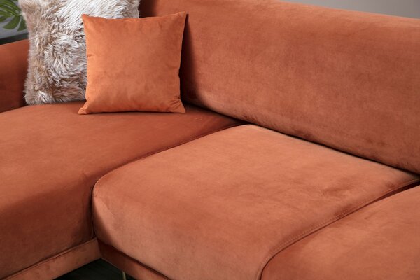 Rohová sedačka Imagetta (L) (Skořicová). Akce -24%
