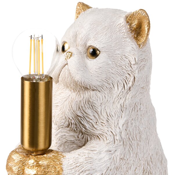 Stolní lampa Kočka YOKO Bílá