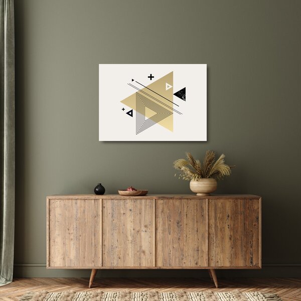 Skleněný obraz - Geometrické tvary N⁰4 (70x50 cm)