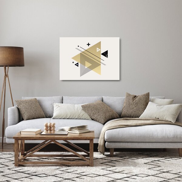Skleněný obraz - Geometrické tvary N⁰4 (70x50 cm)