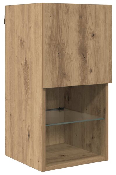 TV nástěnné jednotky s LED 6 ks Artisanový dub Kompozitní dřevo 3402956