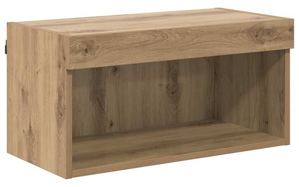 TV nástěnné jednotky s LED 6 ks Artisanový dub Kompozitní dřevo 3402963