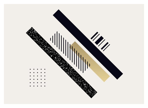 Obraz - Geometrické tvary N⁰5 (70x50 cm)