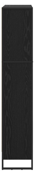 Knihovna 80 x 30 x 155 cm Kompozitní dřevo Černý dub 3403004