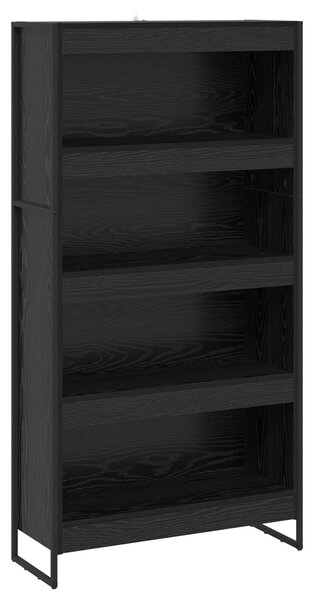 Knihovna 80 x 30 x 155 cm Kompozitní dřevo Černý dub 3403004