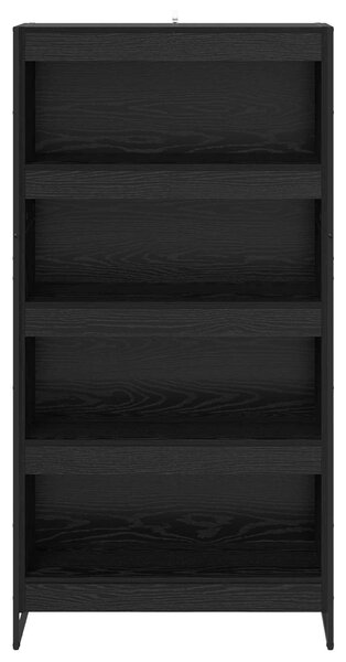 Knihovna 80 x 30 x 155 cm Kompozitní dřevo Černý dub 3403004