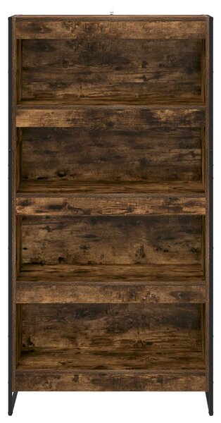 Knihovna 80 x 30 x 155 cm Kompozitní dřevo Kouřový dub 3403006