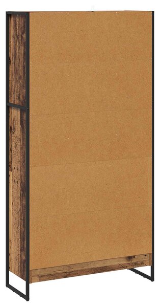 Knihovna 80 x 30 x 155 cm Kompozitní dřevo Staré dřevo 3403008