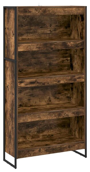 Knihovna 80 x 30 x 155 cm Kompozitní dřevo Kouřový dub 3403006