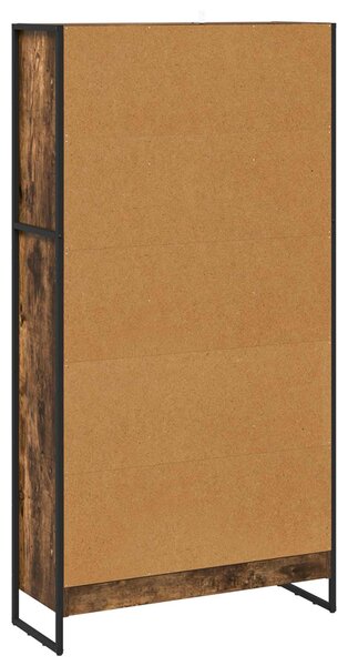 Knihovna 80 x 30 x 155 cm Kompozitní dřevo Kouřový dub 3403006