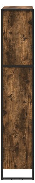 Knihovna 80 x 30 x 155 cm Kompozitní dřevo Kouřový dub 3403006