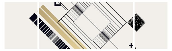Obraz - Geometrické tvary N⁰6 (170x50 cm)