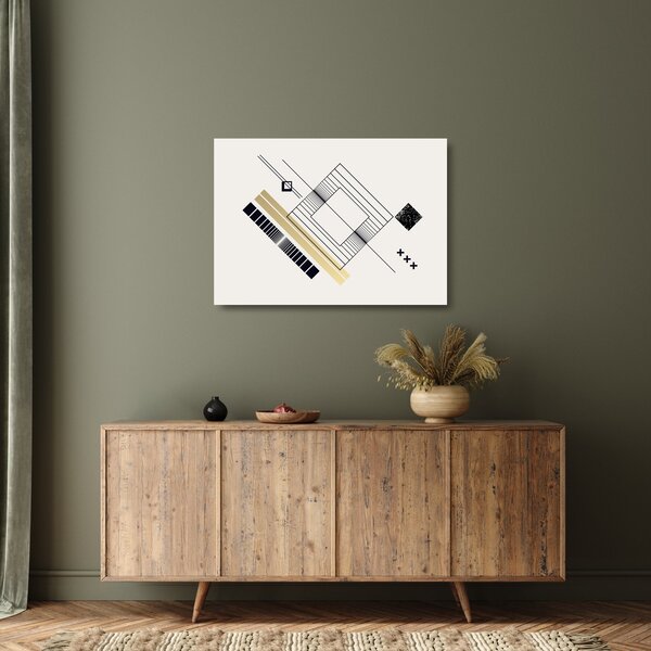 Skleněný obraz - Geometrické tvary N⁰6 (70x50 cm)