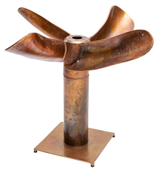 Designový jídelní stůl Propeller 94 cm měděný