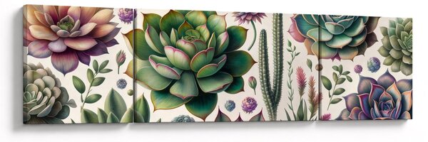 Obraz - Sukulenty (170x50 cm)