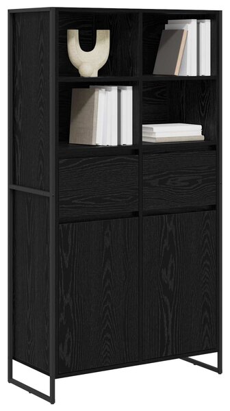 Servírovací skříň Černý dub 81 x 36 x 150.5 cm Kompozitní dřevo 3403034