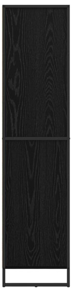 Servírovací skříň Černý dub 81 x 36 x 150.5 cm Kompozitní dřevo 3403034