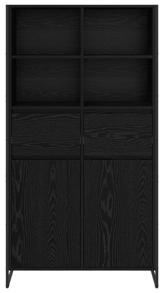 Servírovací skříň Černý dub 81 x 36 x 150.5 cm Kompozitní dřevo 3403034