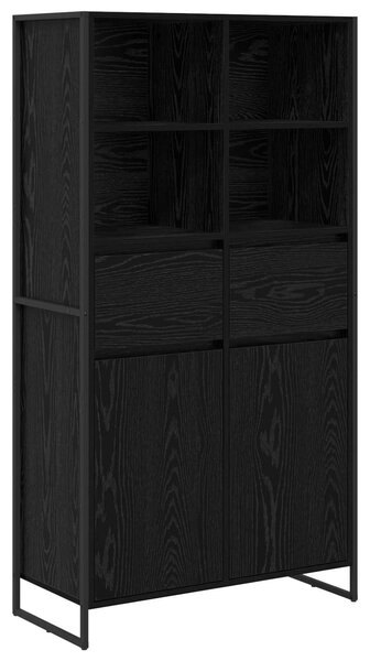 Servírovací skříň Černý dub 81 x 36 x 150.5 cm Kompozitní dřevo 3403034