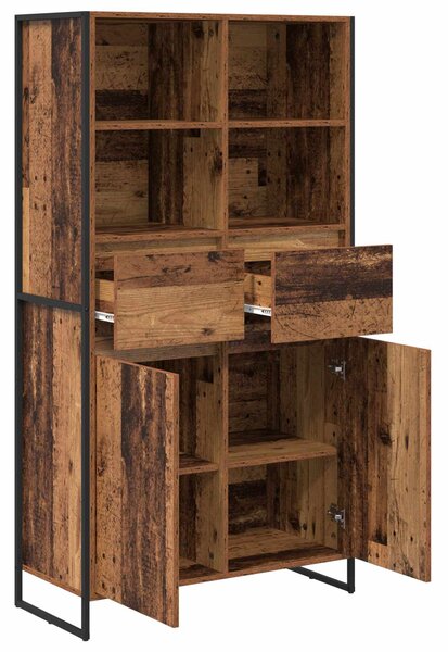 Servírovací skříň Staré dřevo 81 x 36 x 150.5 cm 3403038