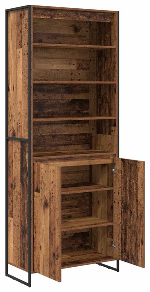 Vysoké skříně Staré dřevo 79 x 36 x 200 cm Kompozitní dřevo 3403044