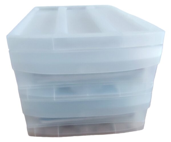 DUO M - Box se 2 zásuvkami (A4), úložný box vysunovací, transparentní Rotho SYSTEMIX