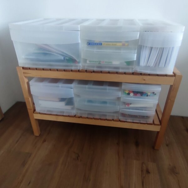 L - Zásuvka, úložný box vysunovací, transparentní Rotho SYSTEMIX