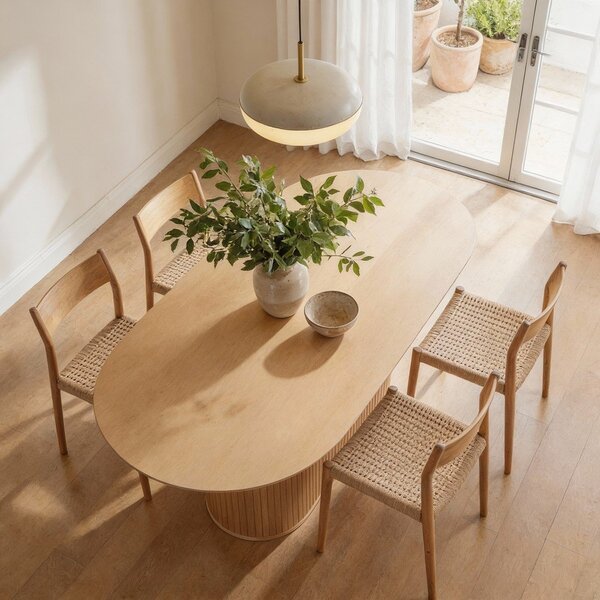 Jídelní stůl s deskou v dubovém dekoru 95x180 cm Nola – Unique Furniture