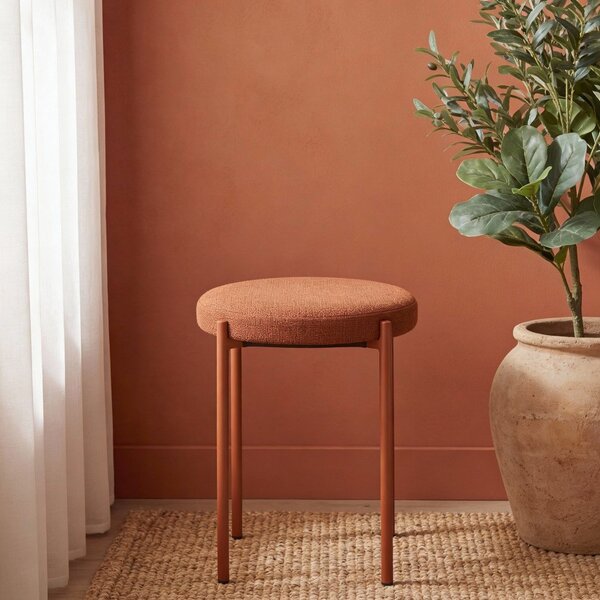 Kovová stolička v terakotové barvě Pelican – Unique Furniture