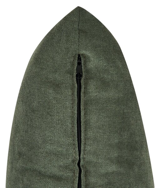 Rohová rozkládací pohovka 3místná KOGE Tkanina Zelená s úložným prostorem Levá