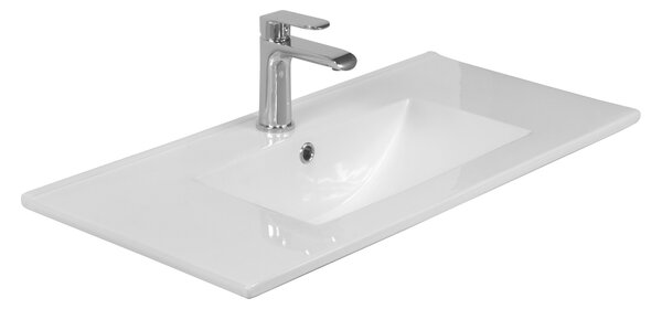 LaVita Floryda umyvadlo 82x40.5 cm obdélníkový nábytkový-zápustný bílá lesk 5908211485034
