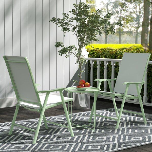 Skládací boční stůl Outsunny Ø46 x 50 cm - Kulatý balkonový stůl odolný proti povětrnostním vlivům s skládacími nohami, Camping stůl, Skládací konfere