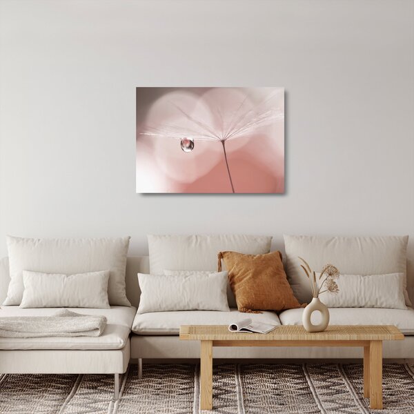 Skleněný obraz - Kapka rosy (70x50 cm)