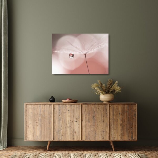 Skleněný obraz - Kapka rosy (70x50 cm)