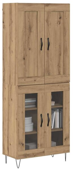 Vysoký bufet Artisanový dub 69,5 x 34 x 180 cm Kompozitní dřevo 3403169