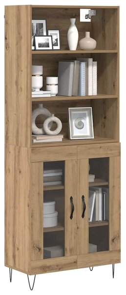 Vysoký bufet 2 ks Artisanový dub 69,5 x 34 x 180 cm 3403172
