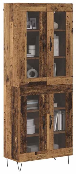 Vysoký bufet Staré dřevo 69,5 x 34 x 90 cm Kompozitní dřevo 3403174