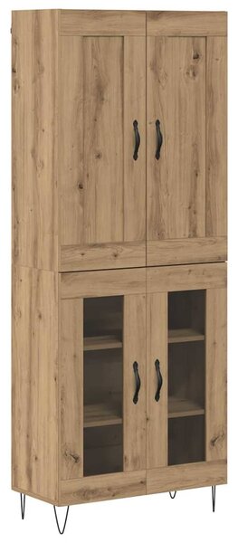 Vysoký bufet Artisanový dub 69,5 x 34 x 180 cm Kompozitní dřevo 3403169