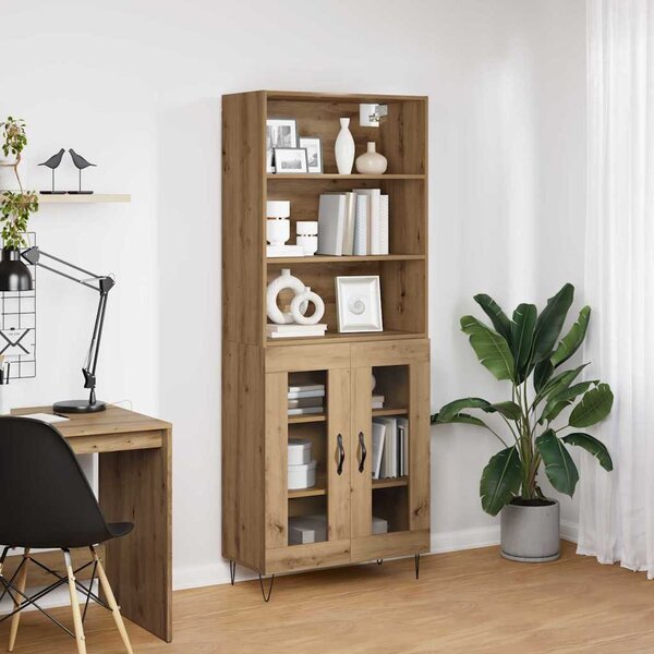 Vysoký bufet 2 ks Artisanový dub 69,5 x 34 x 180 cm 3403172
