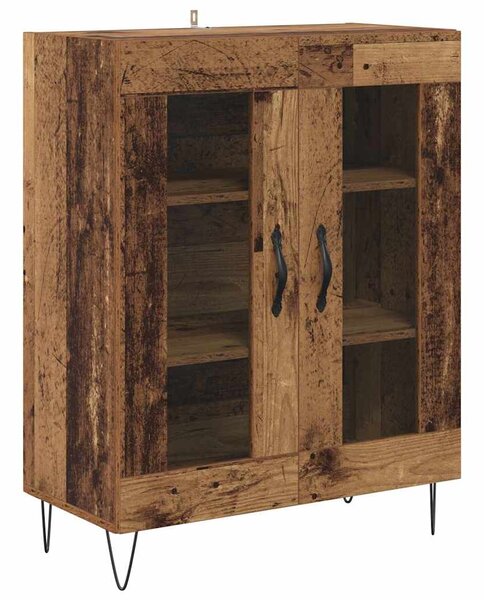 Vysoký bufet Staré dřevo 69,5 x 34 x 180 cm Kompozitní dřevo 3403168