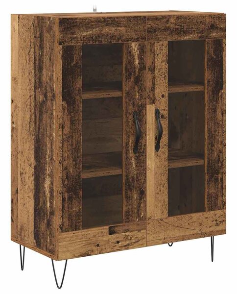 Vysoký bufet Staré dřevo 69,5 x 34 x 90 cm Kompozitní dřevo 3403174