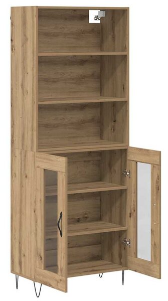Vysoký bufet 2 ks Artisanový dub 69,5 x 34 x 180 cm 3403172